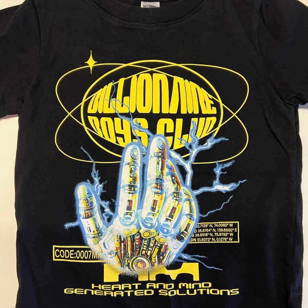 Billionaire Boys Club Black Graphic Kids T-Shirt Size 4